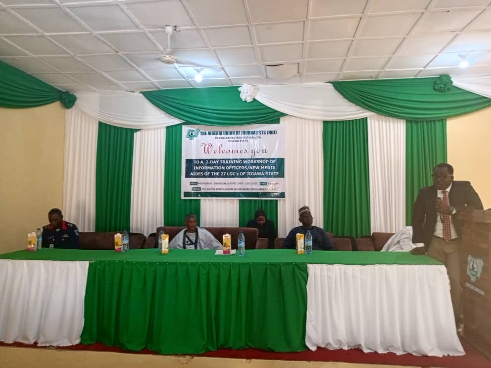 Invited guests at the NUJ/ALGON training event of LG Information Officers/New Media Aides in Jigawa State